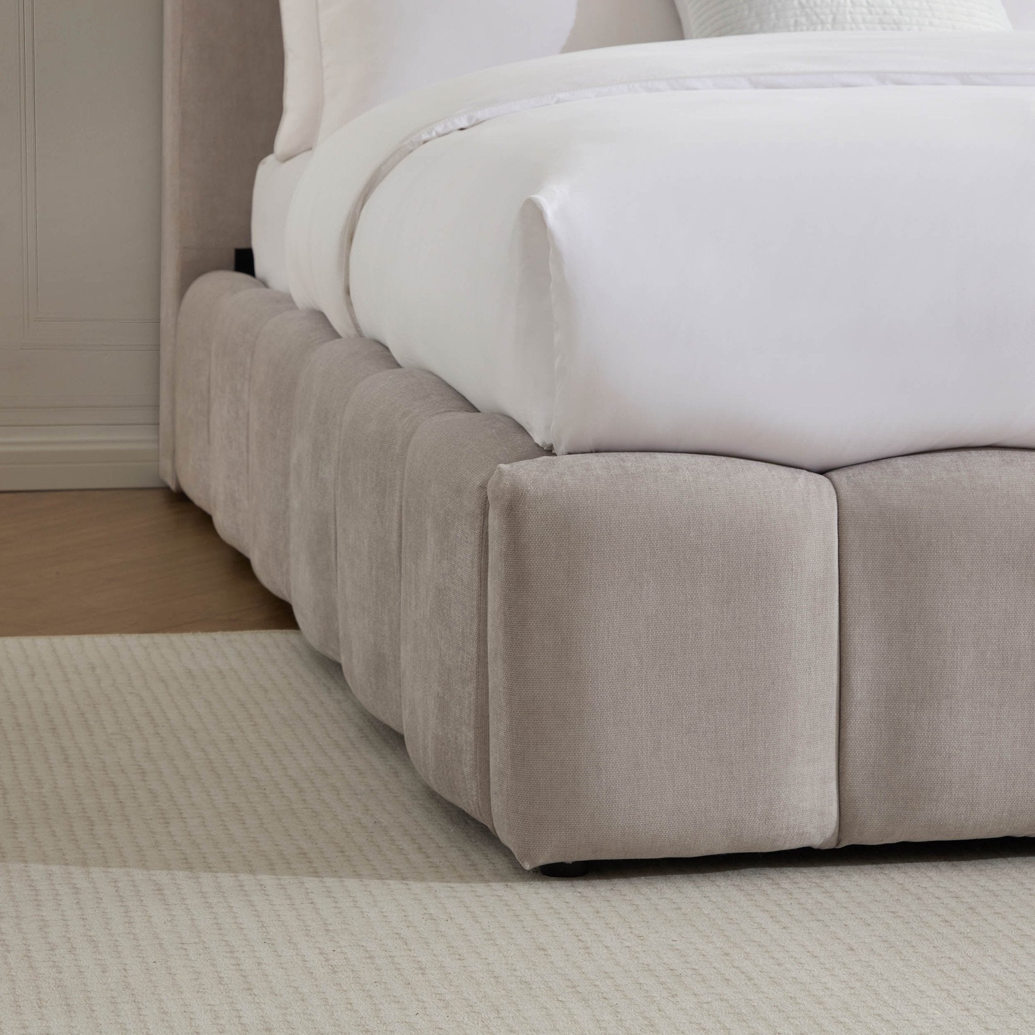 Cheshire Ottoman Storage Bed - Light Grey