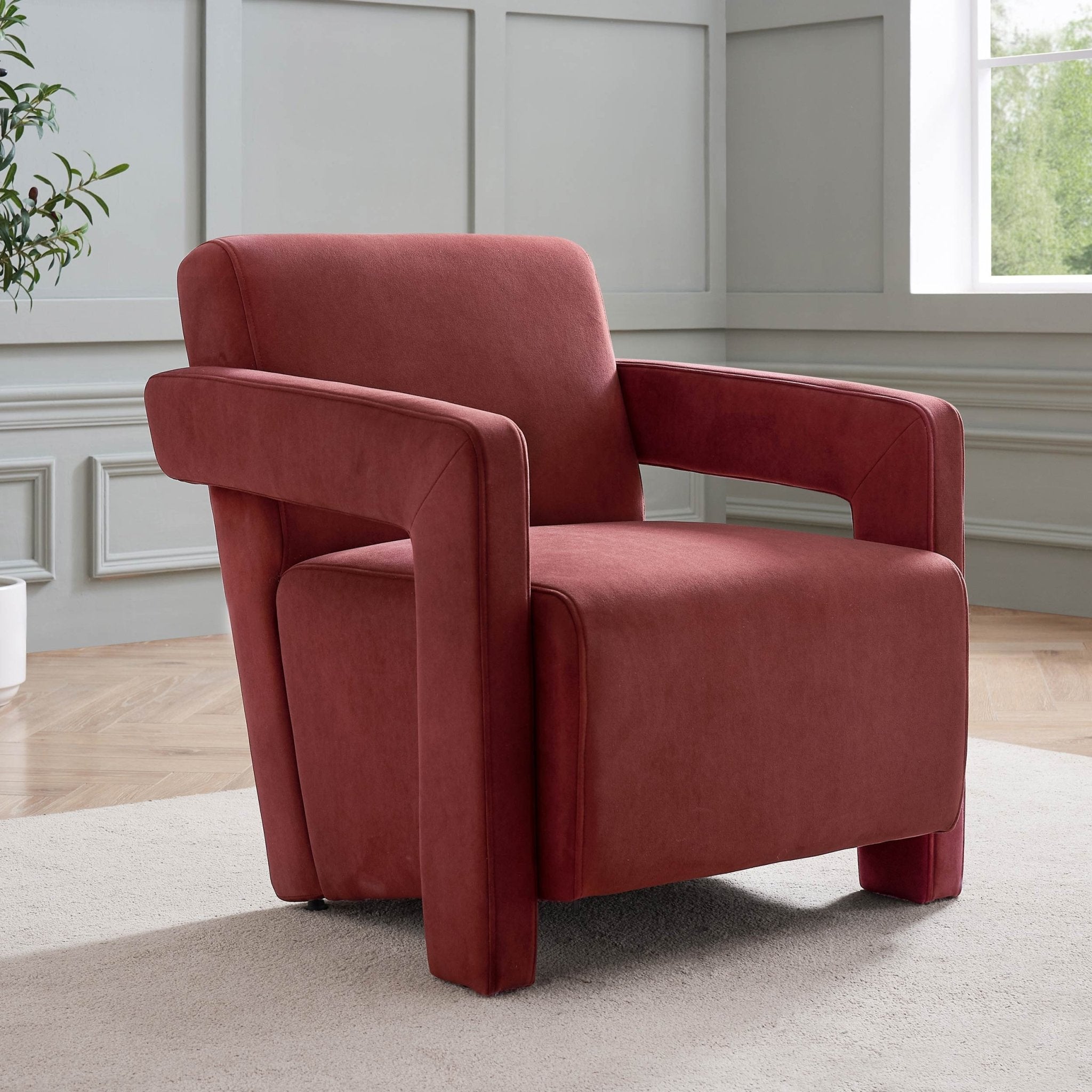 Ciara Accent Chair - Rust
