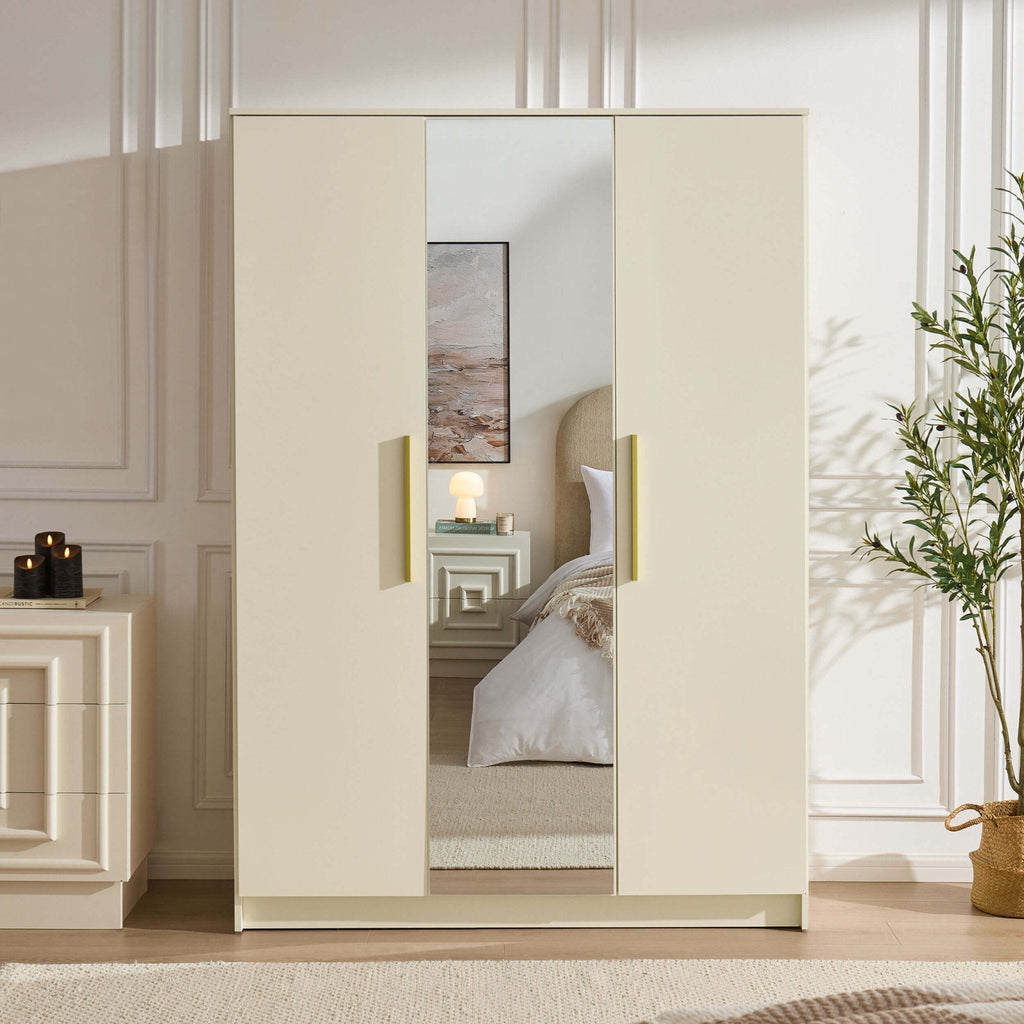 Darcey 3 Door Wardrobe - Cream