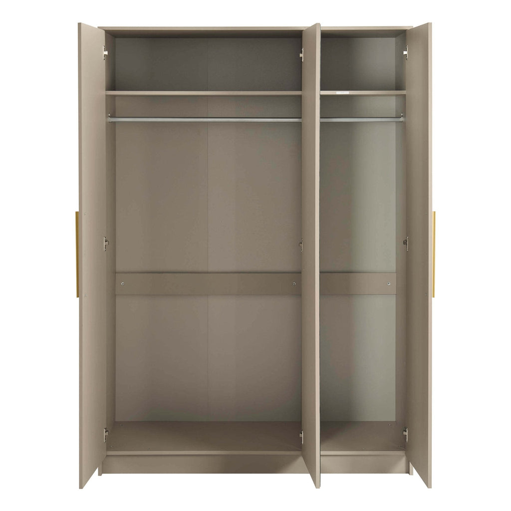 Darcey 3 Door Wardrobe - Taupe