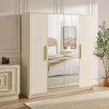 Darcey 4 Door Wardrobe - Cream