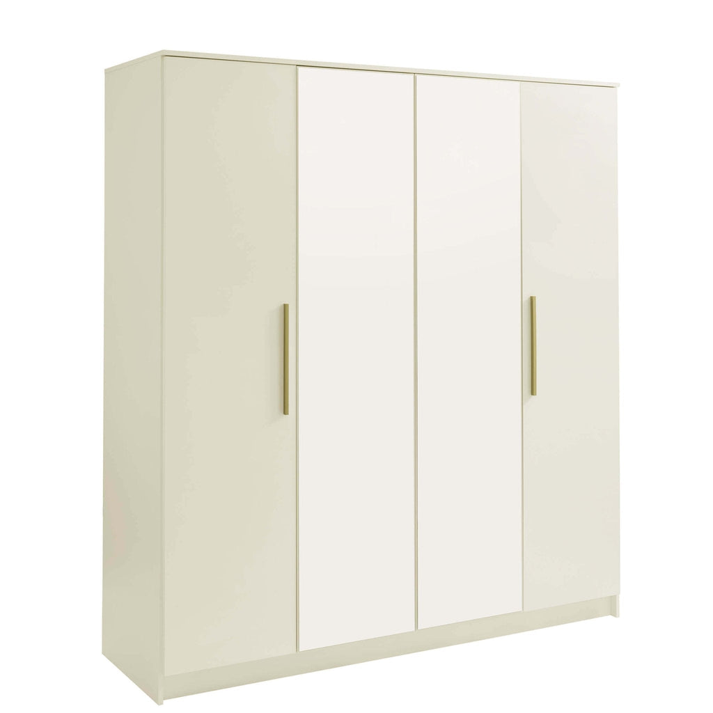 Darcey 4 Door Wardrobe - Cream