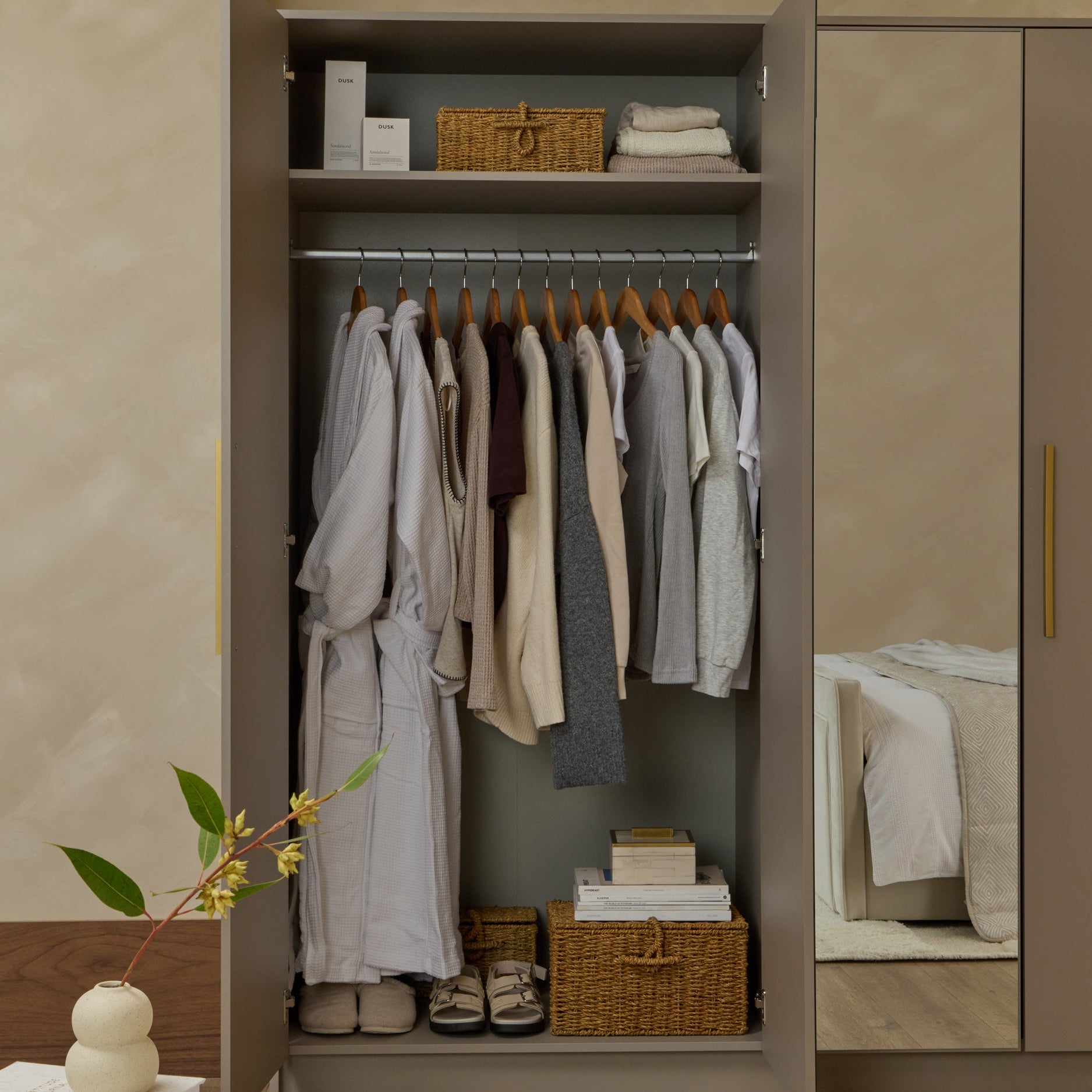Darcey 4 Door Wardrobe - Taupe