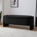 Didsbury Curved Storage Bench - Ink