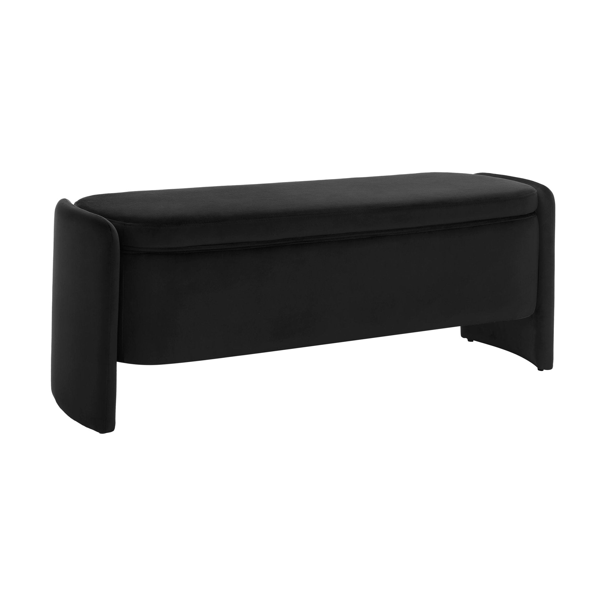 Didsbury Curved Storage Bench - Ink