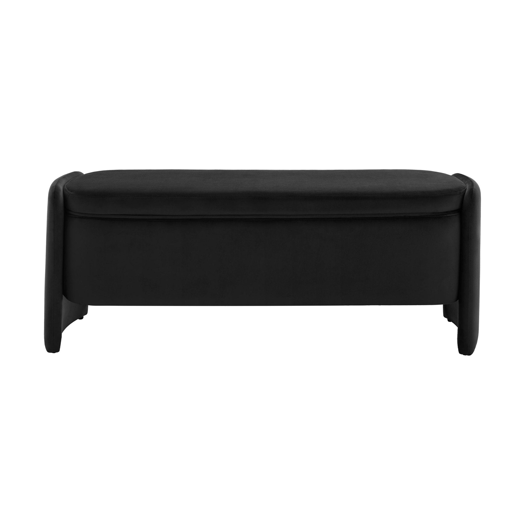 Didsbury Curved Storage Bench - Ink