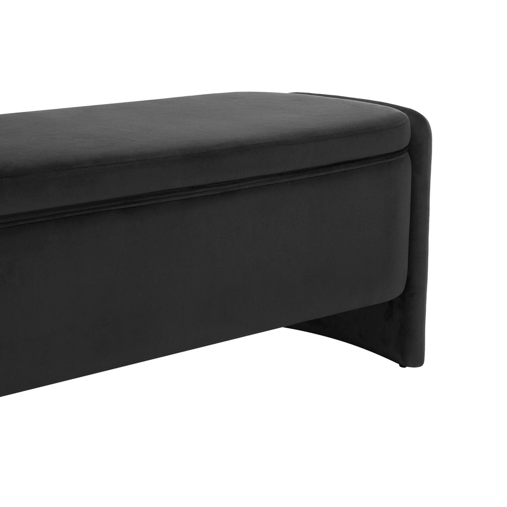 Didsbury Curved Storage Bench - Ink