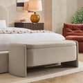 Didsbury Curved Storage Bench - Oatmeal