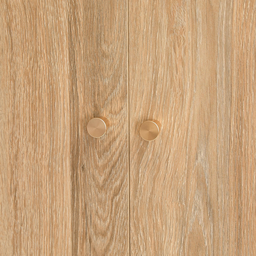 Dora 2 Door Wardrobe with Drawer - Light Wood