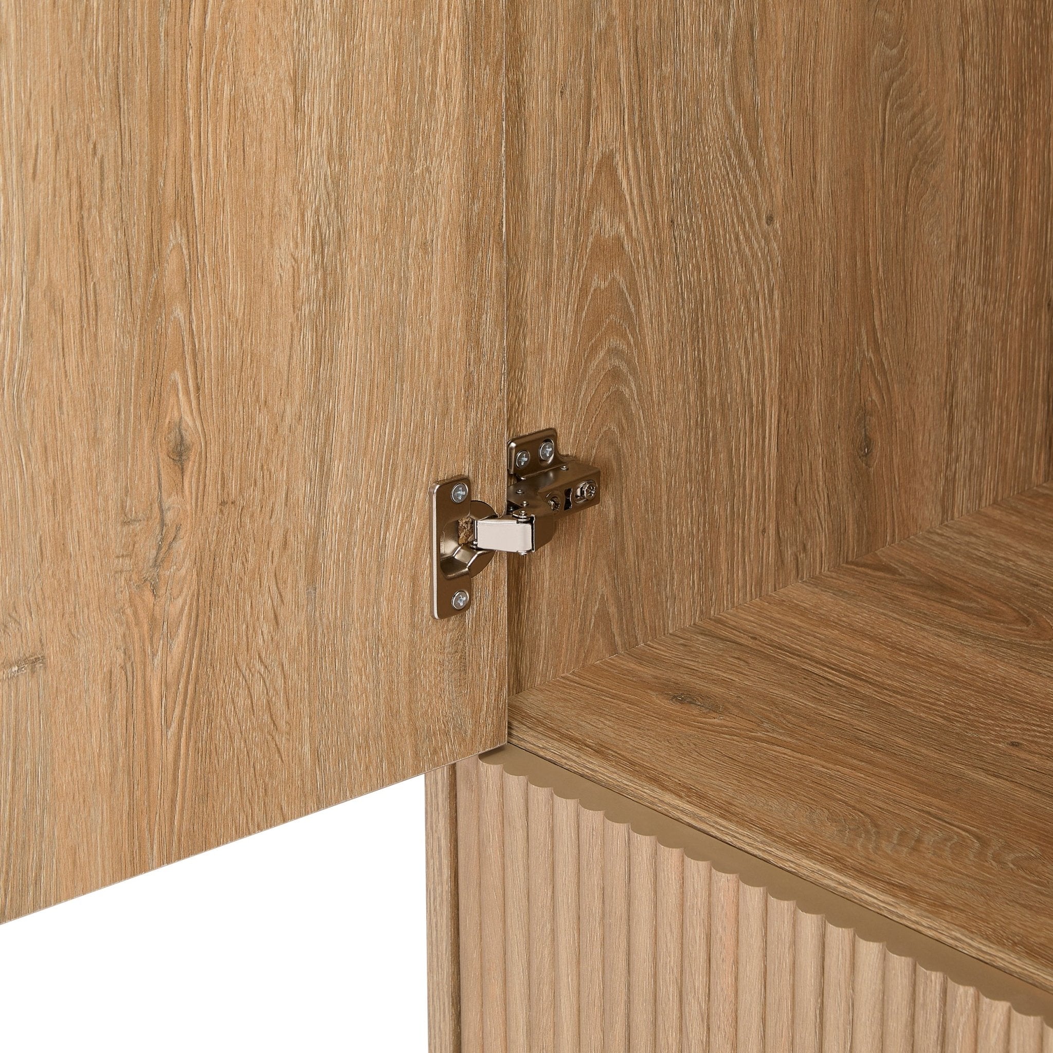 Dora 2 Door Wardrobe with Drawer - Light Wood