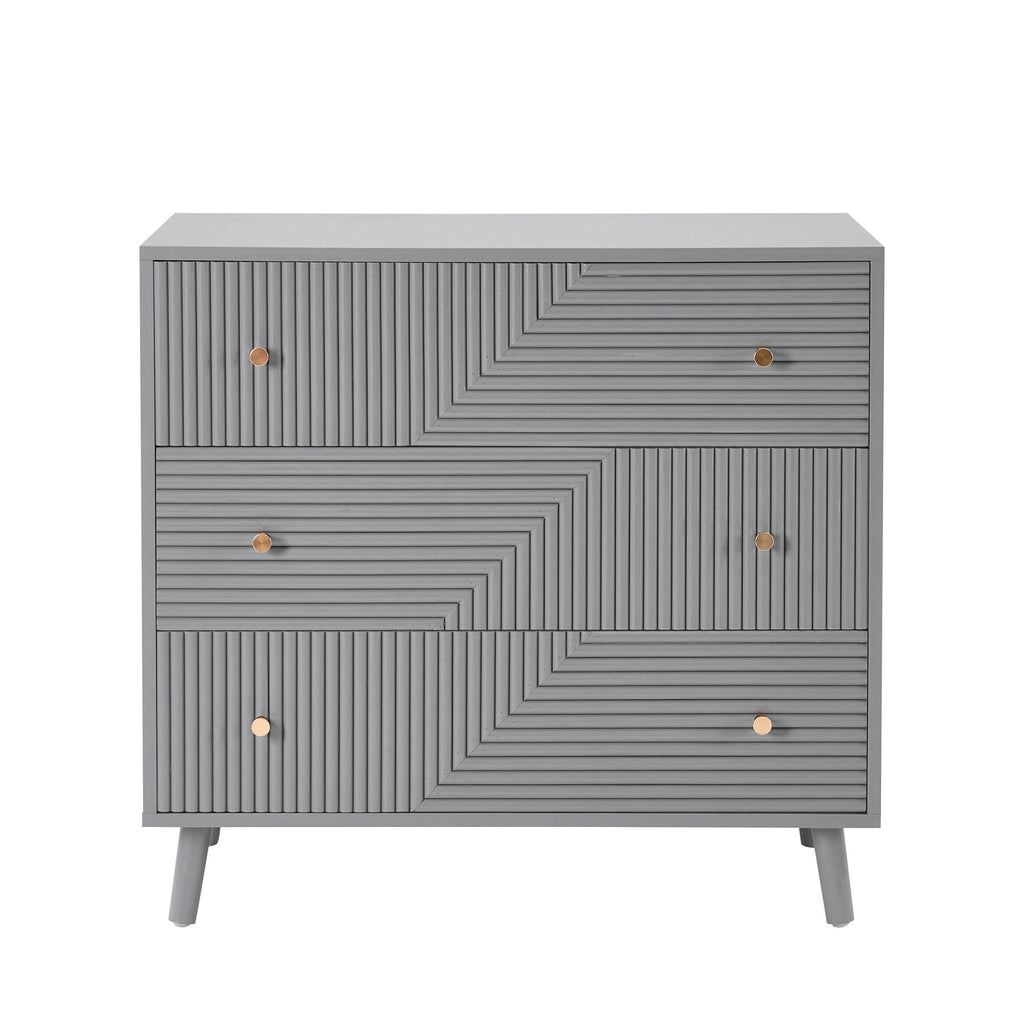 Dora 3 Drawer Chest - Light Grey