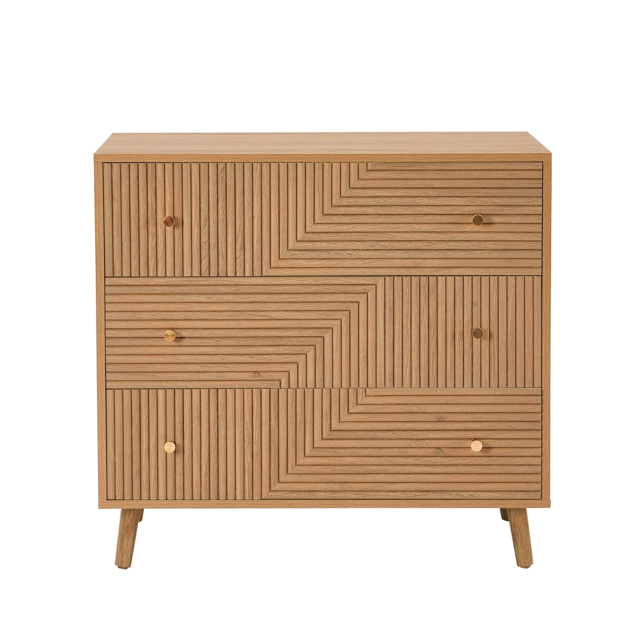 Dora 3 Drawer Chest - Light Wood