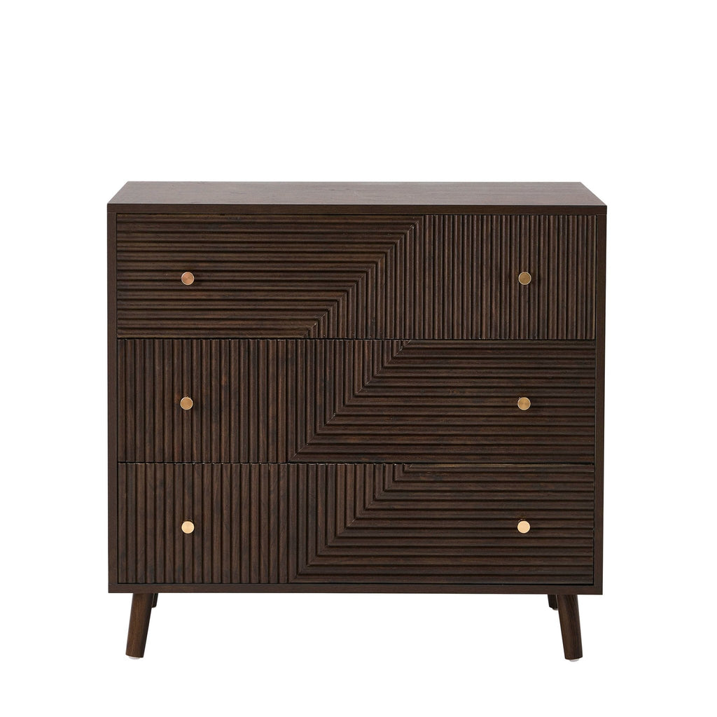 Dora 3 Drawer Chest - Walnut