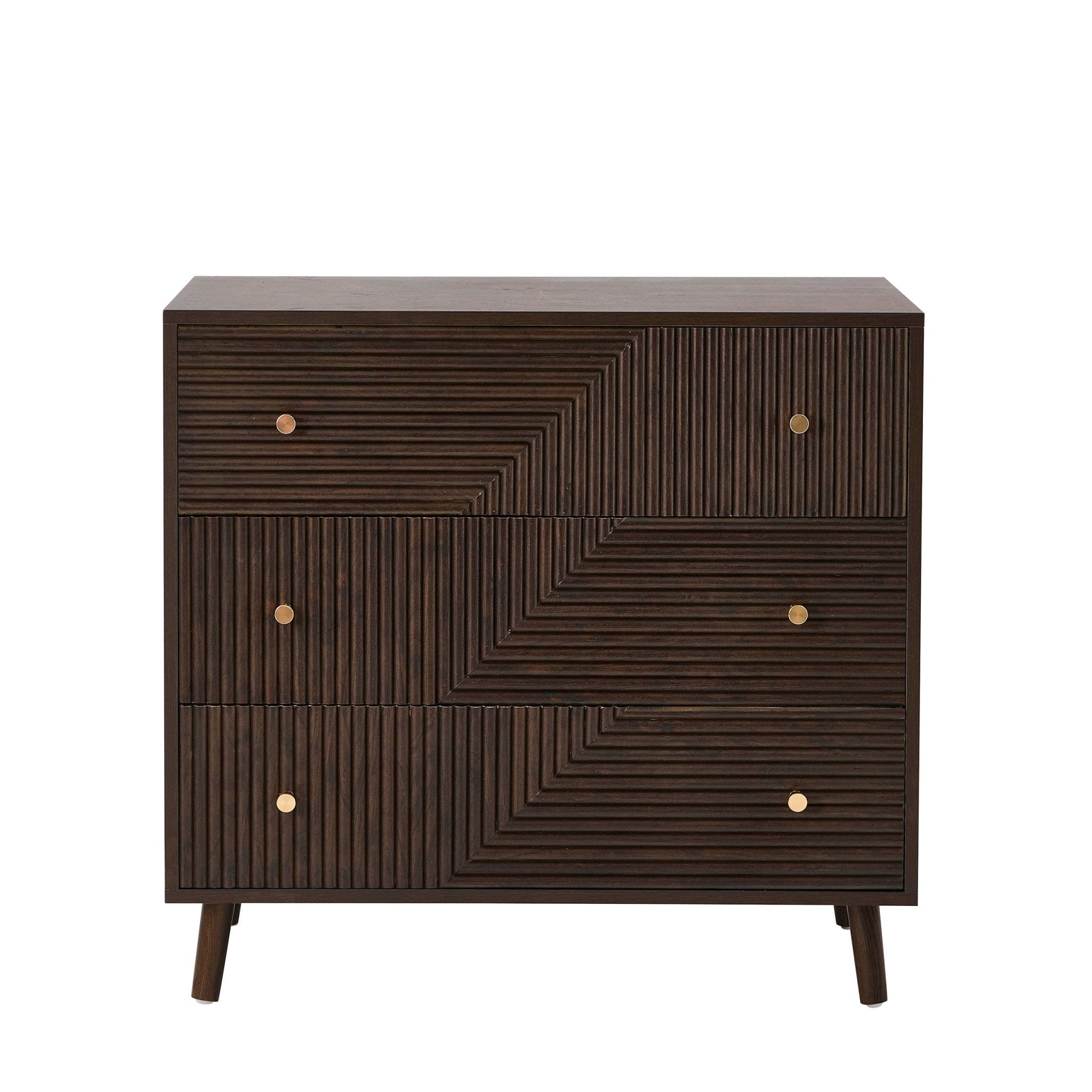 Dora 3 Drawer Chest - Walnut