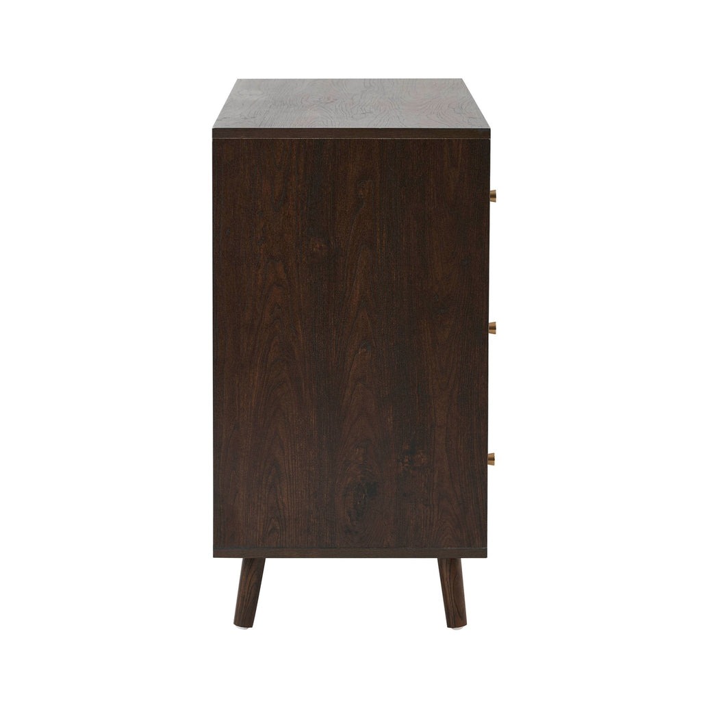 Dora 3 Drawer Chest - Walnut