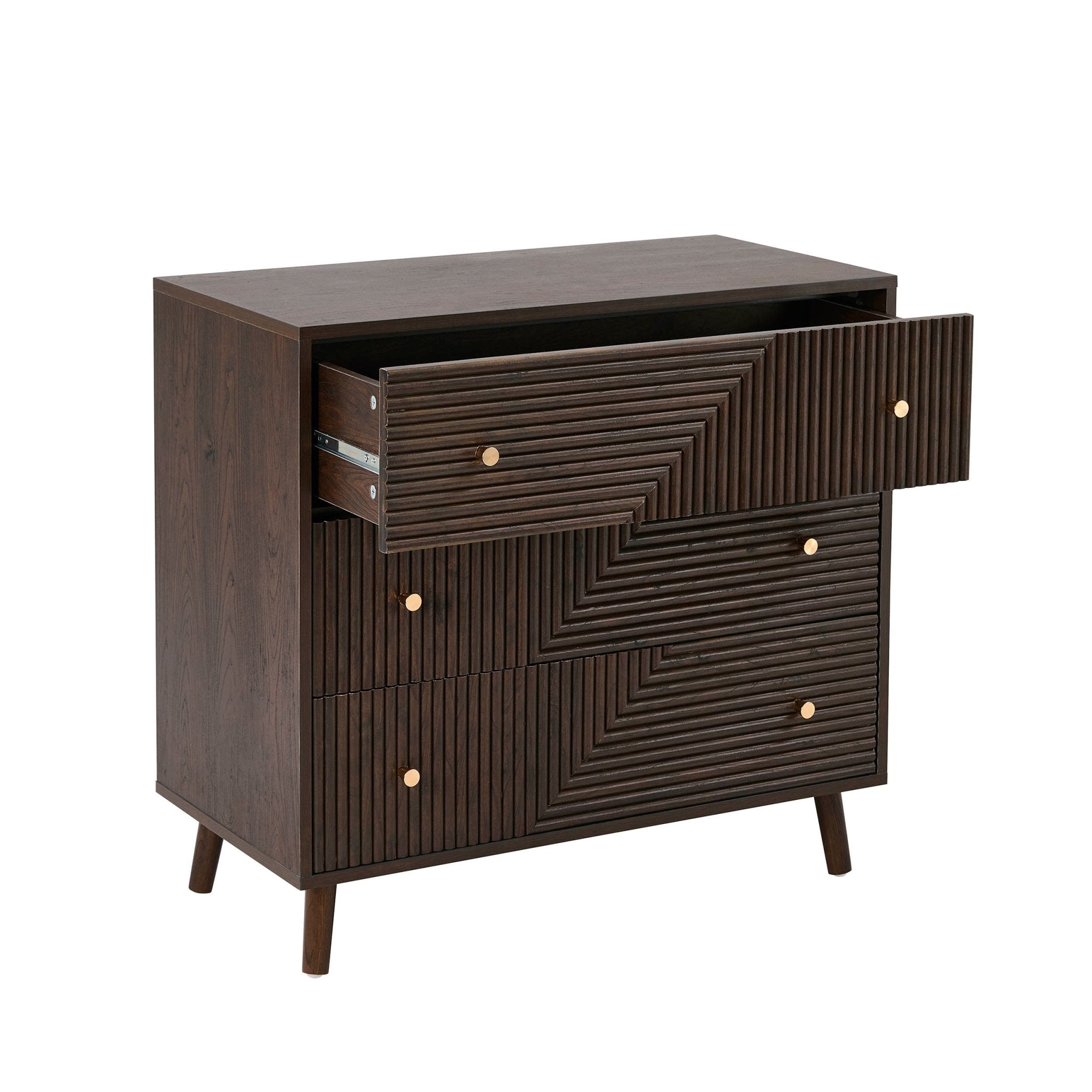 Dora 3 Drawer Chest - Walnut