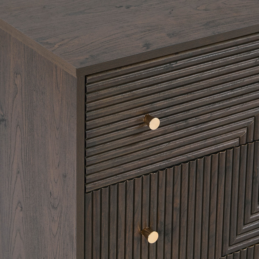 Dora 3 Drawer Chest - Walnut