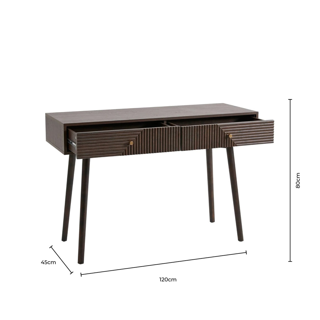 Dora Dressing Table Console - Light Wood