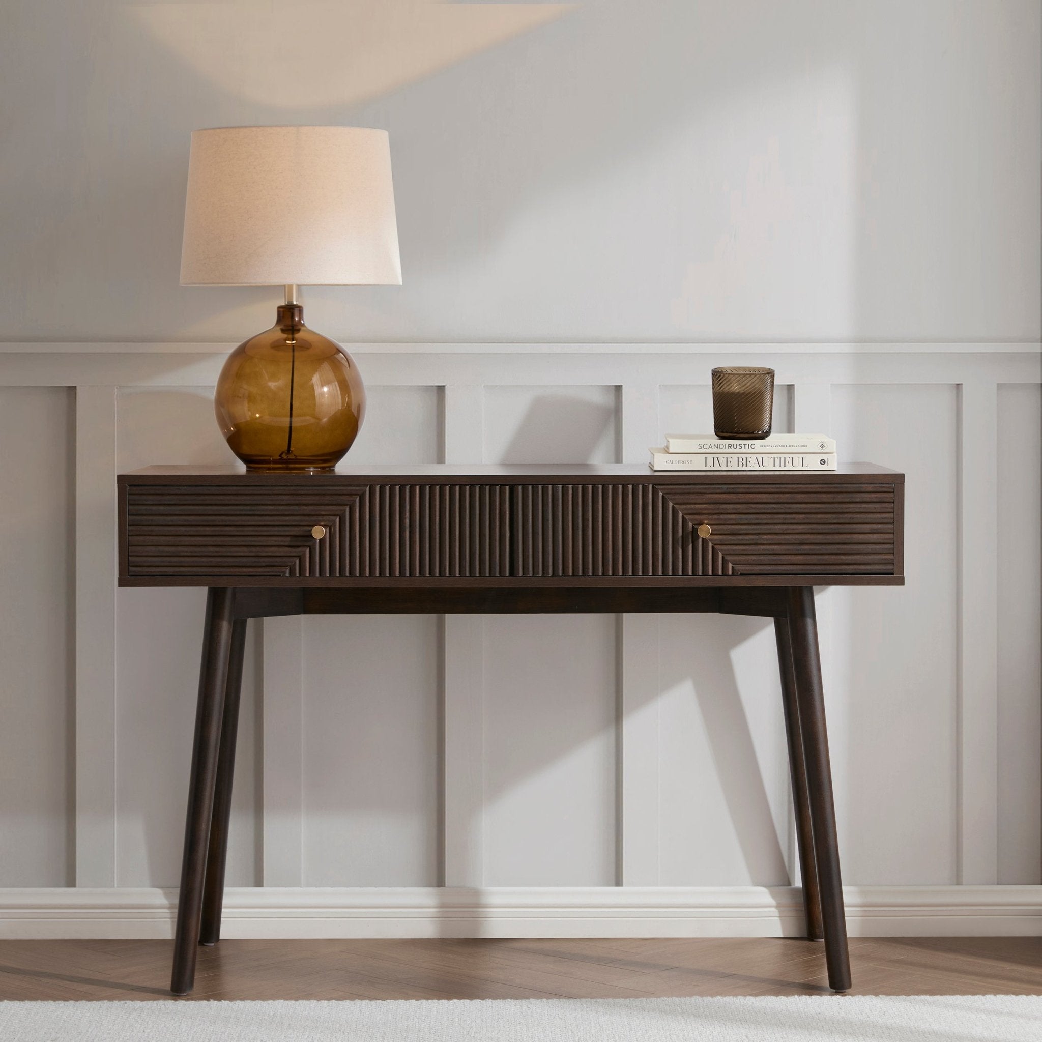 Dora Dressing Table Console - Walnut