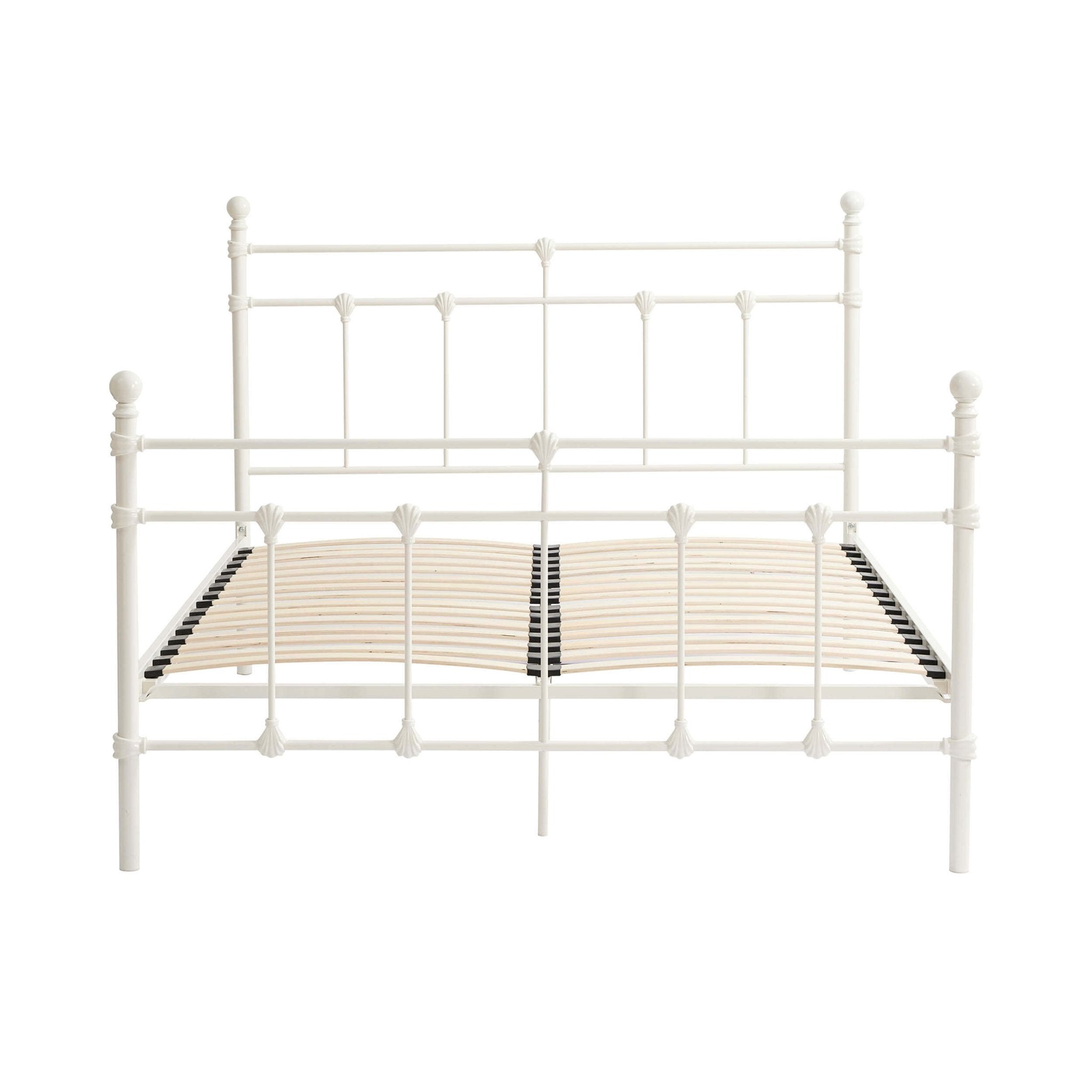 Dorset Metal Bed Frame - White