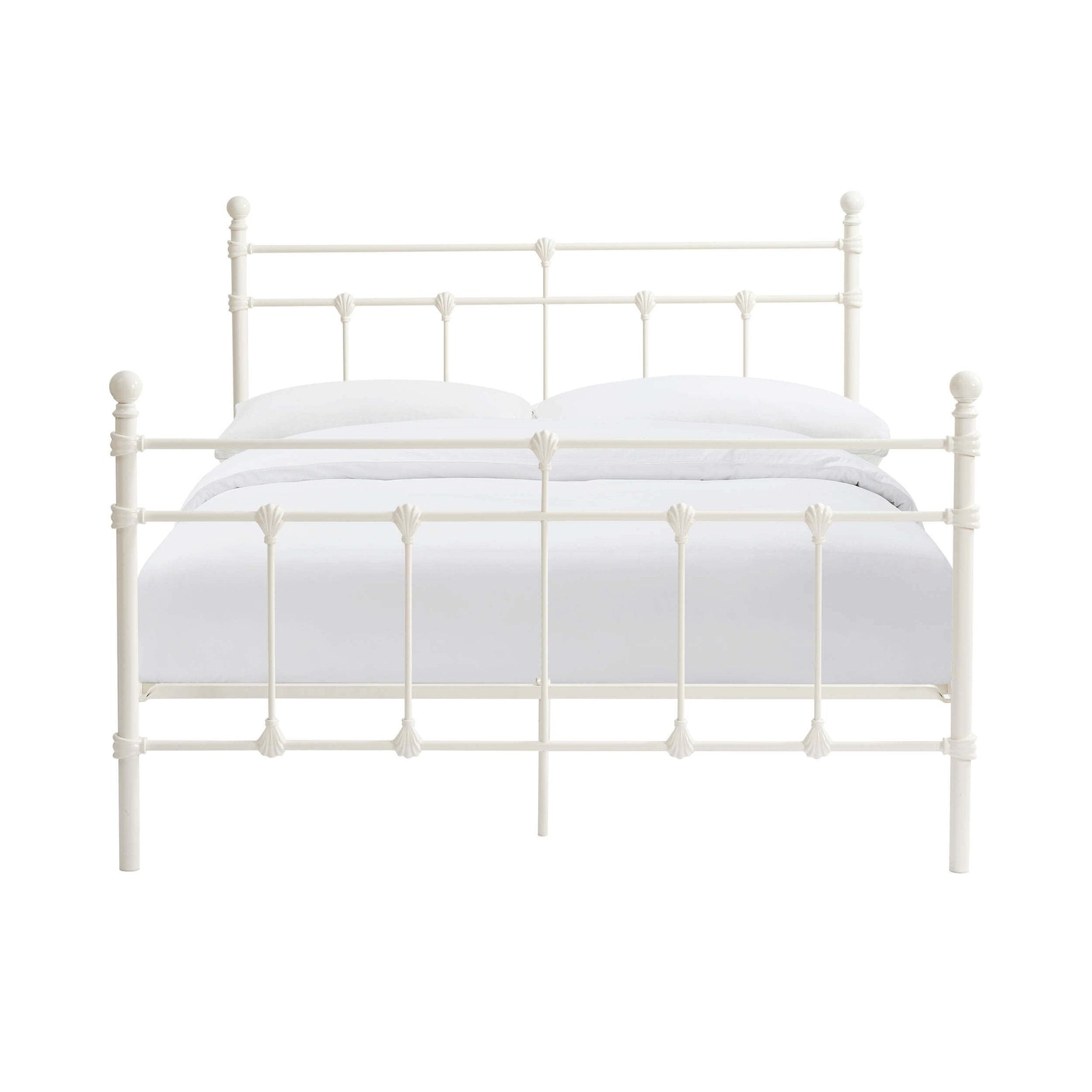Dorset Metal Bed Frame - White