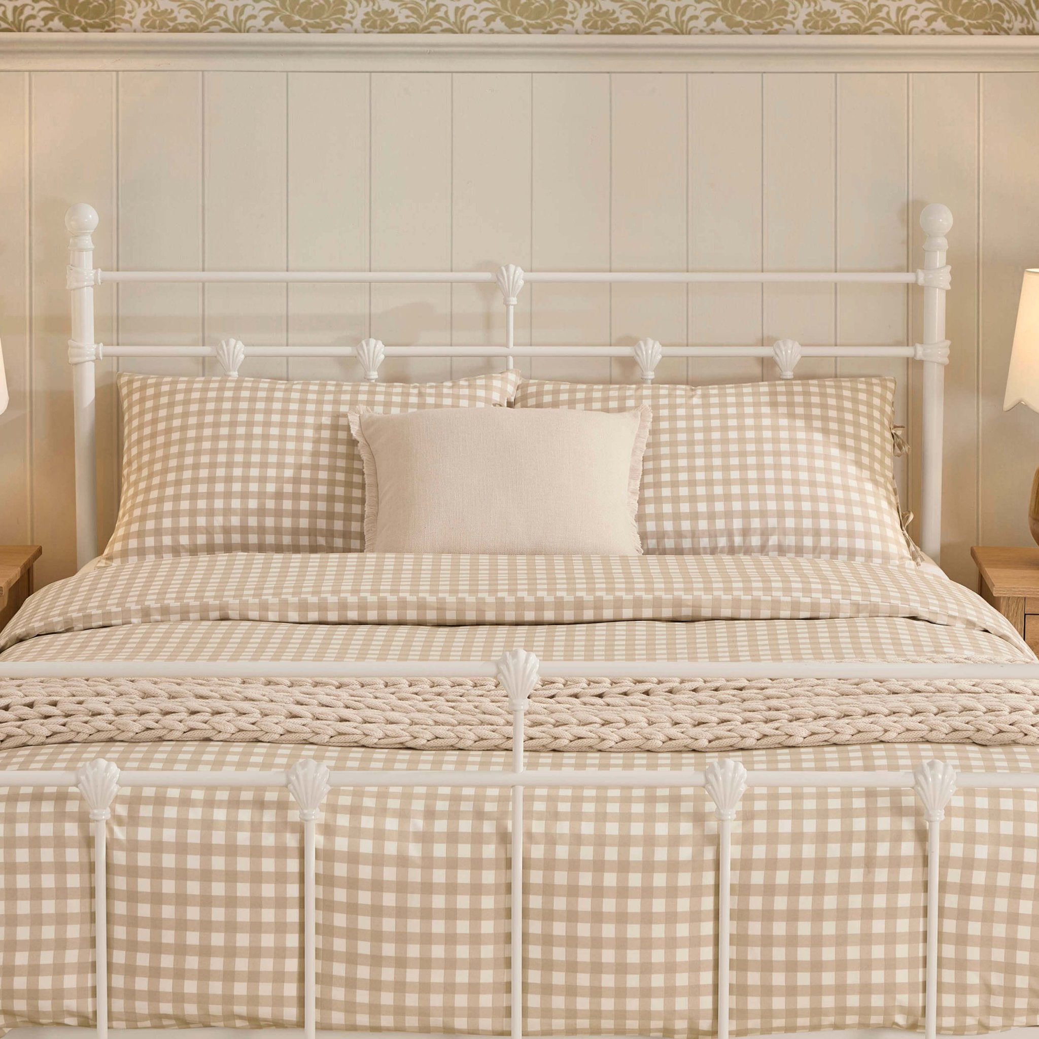 Dorset Metal Bed Frame - White