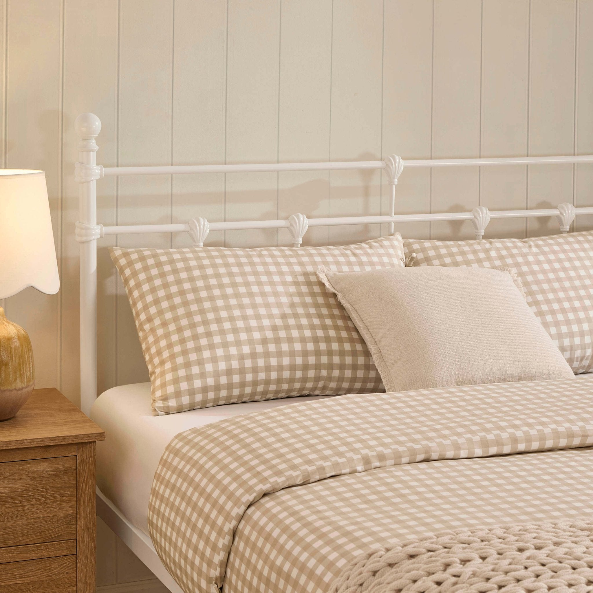 Dorset Metal Bed Frame - White