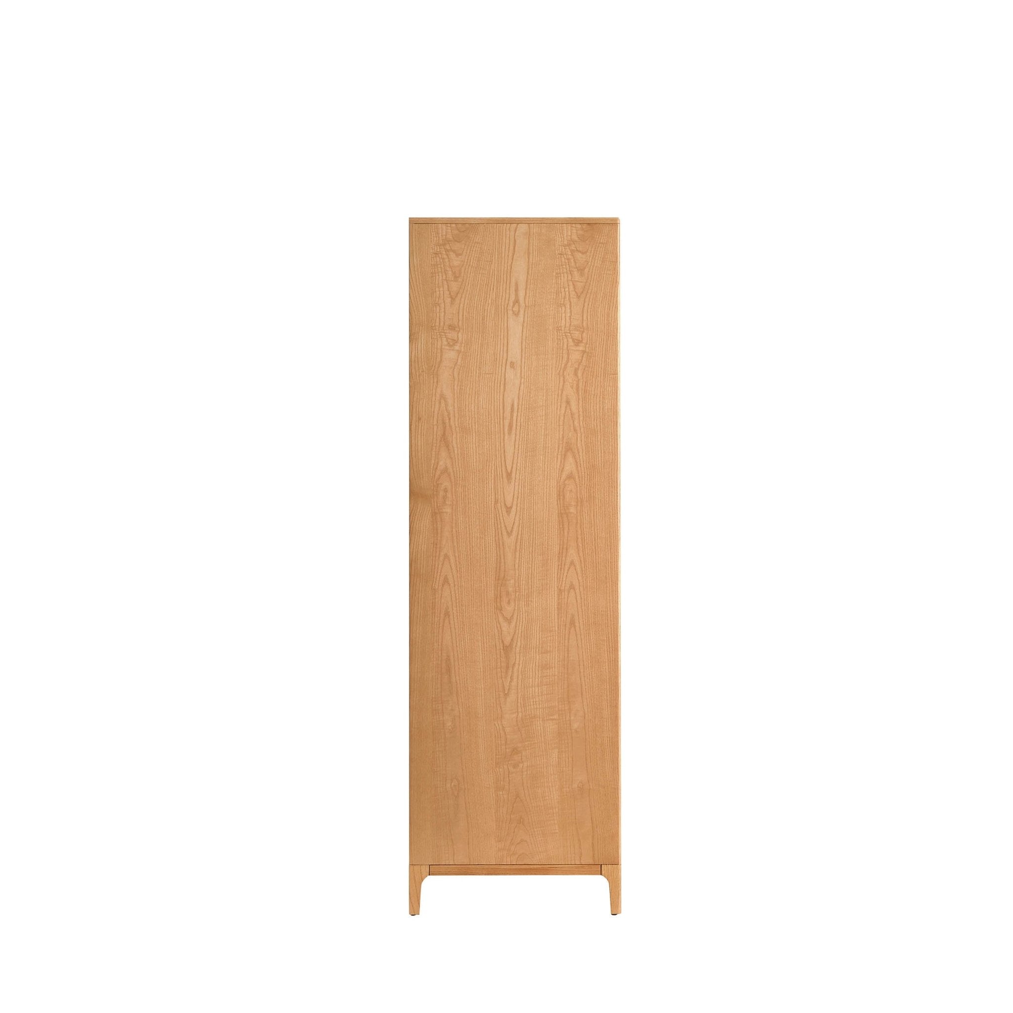 Elena Ash 2 Door Wardrobe with Drawers - Light Wood