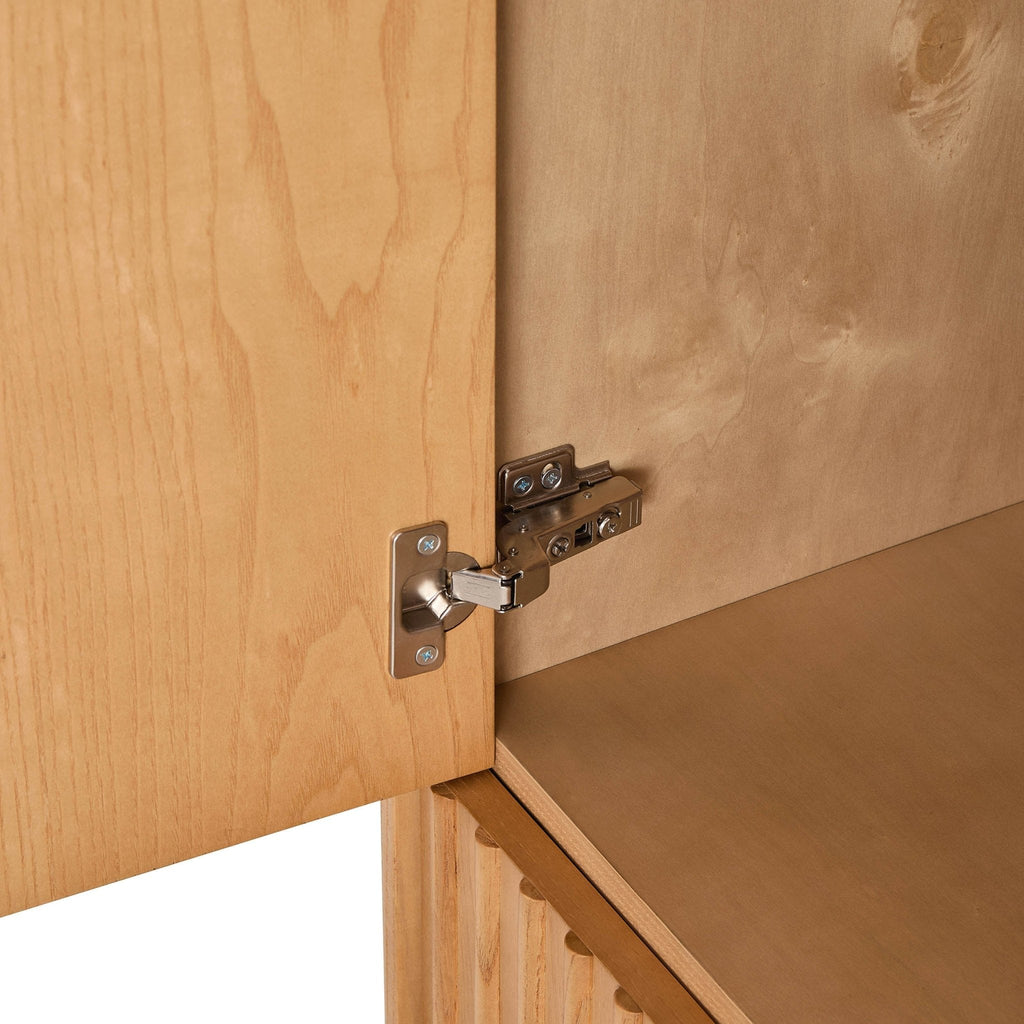 Elena Ash 2 Door Wardrobe with Drawers - Light Wood