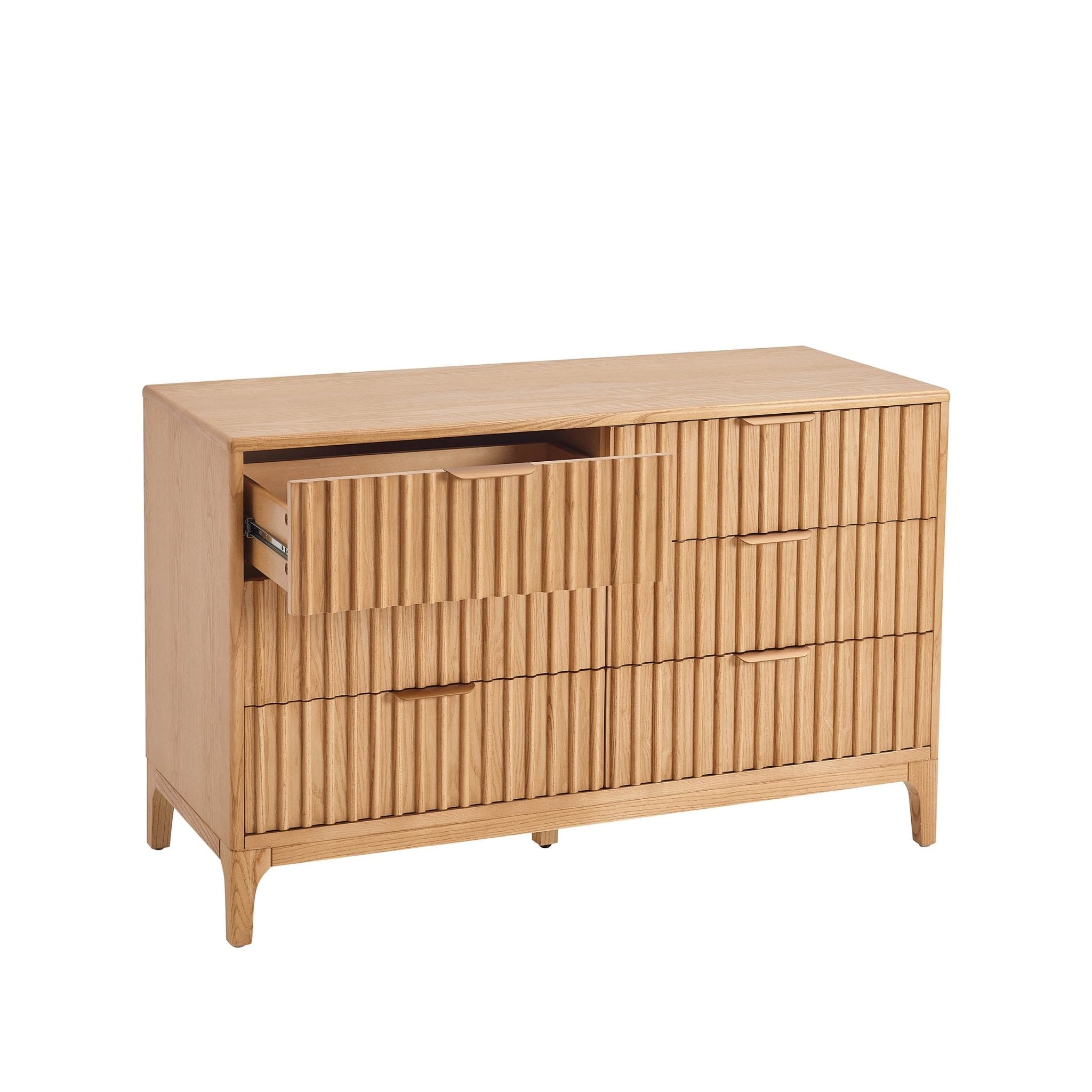 Elena Ash 6 Drawer Chest - Light Wood