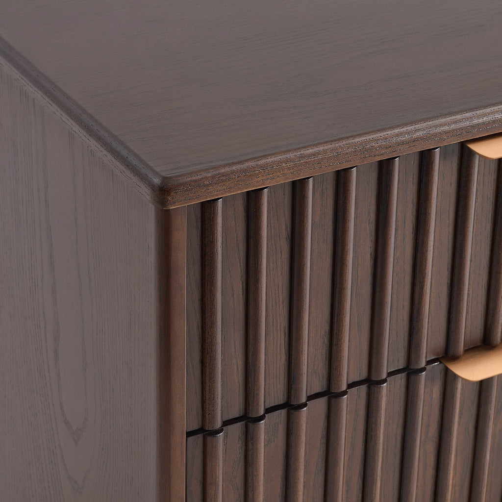 Elena Ash 6 Drawer Chest - Walnut