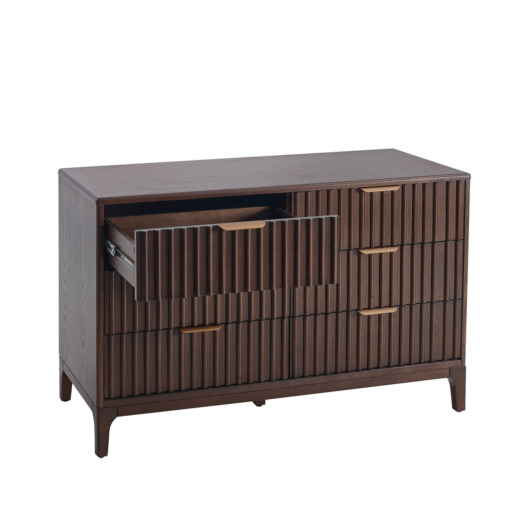 Elena Ash 6 Drawer Chest - Walnut