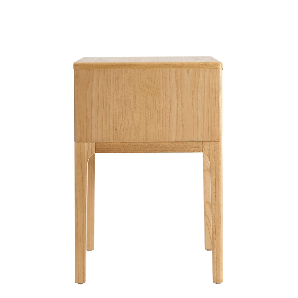 Elena Ash 1 Drawer Nightstand - Light Wood