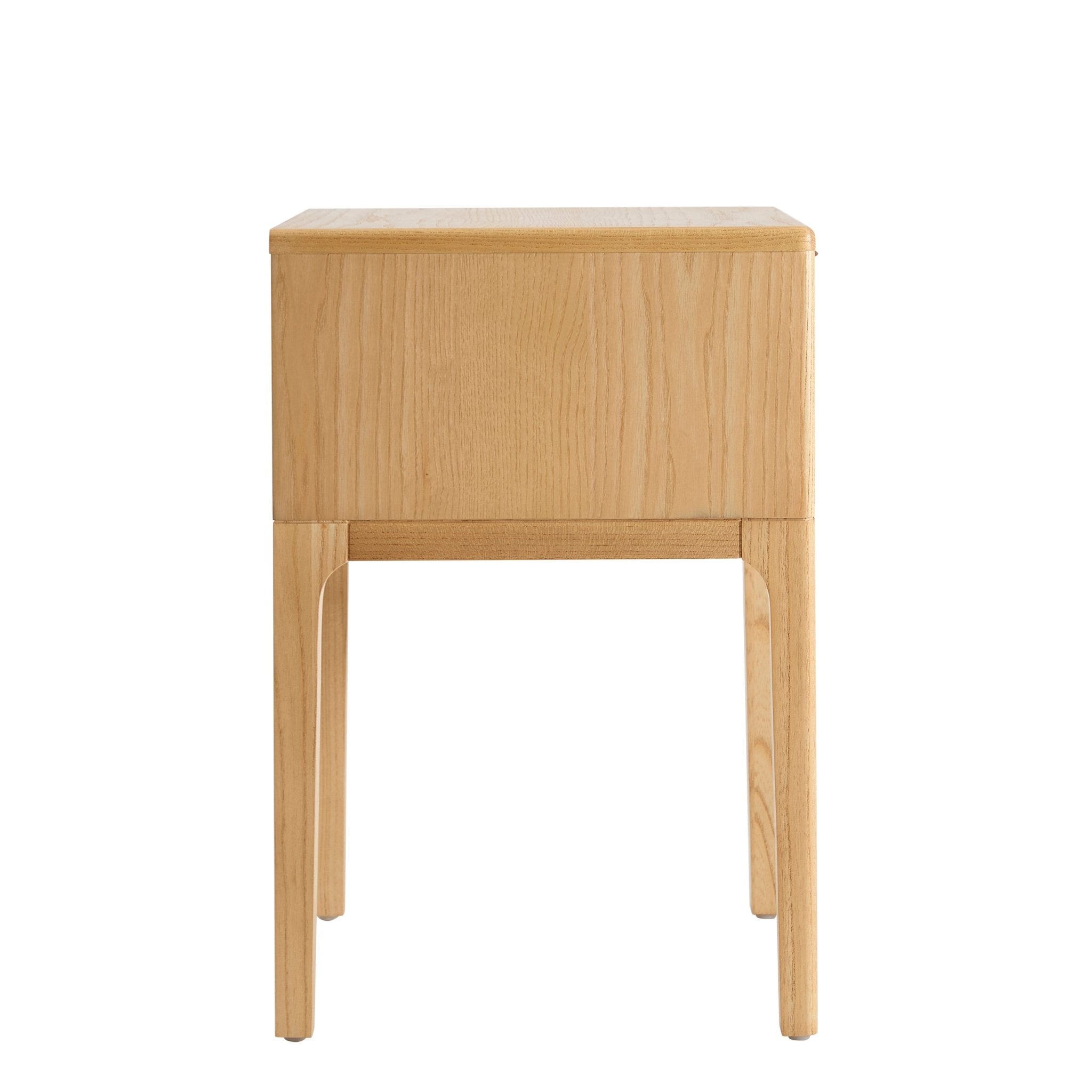 Elena Ash 1 Drawer Nightstand - Light Wood