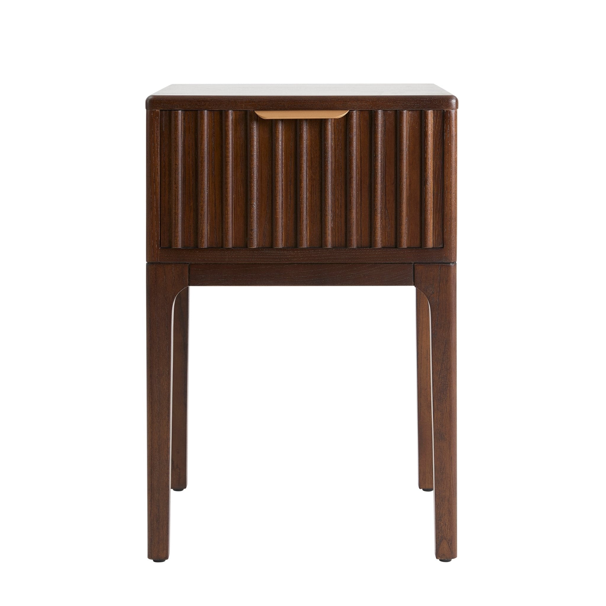 Elena Ash 1 Drawer Nightstand - Walnut