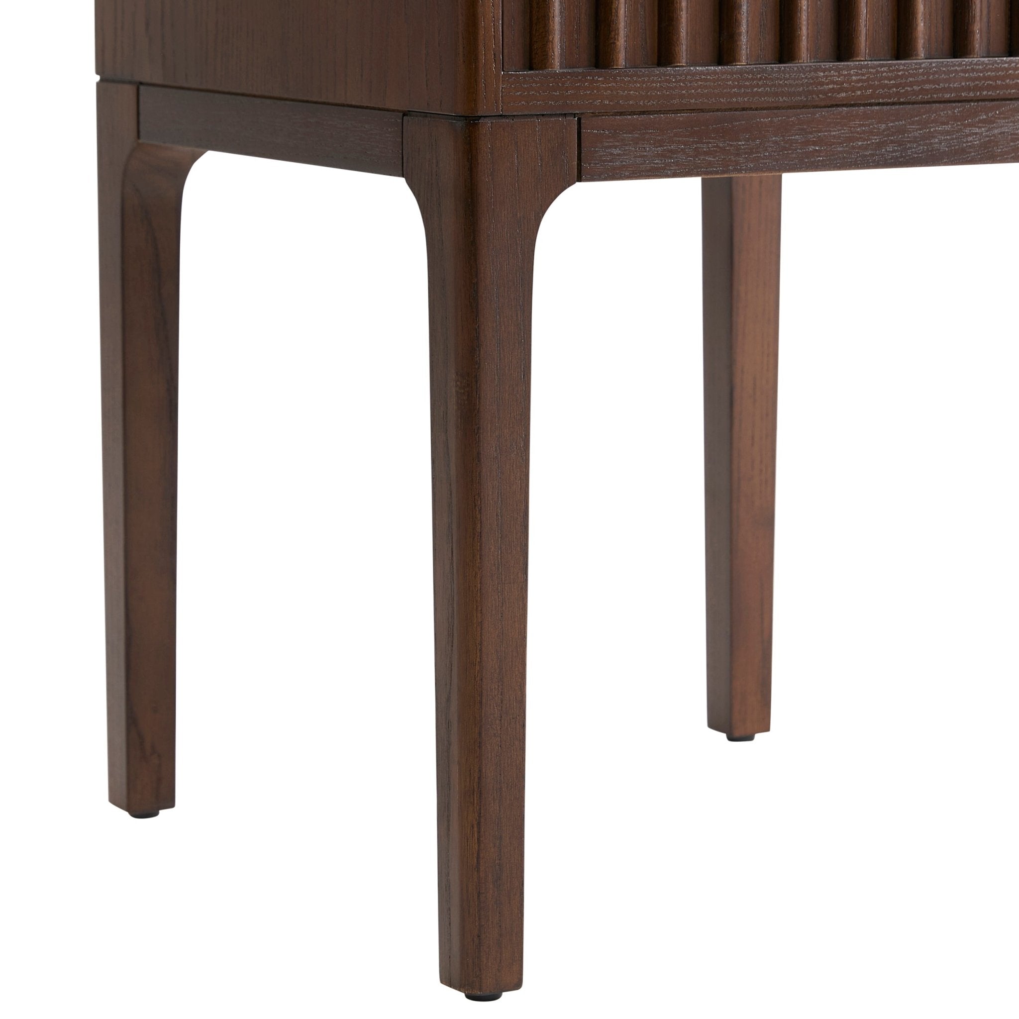 Elena Ash 1 Drawer Nightstand - Walnut