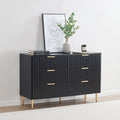 Evie 6 Drawer Chest - Black