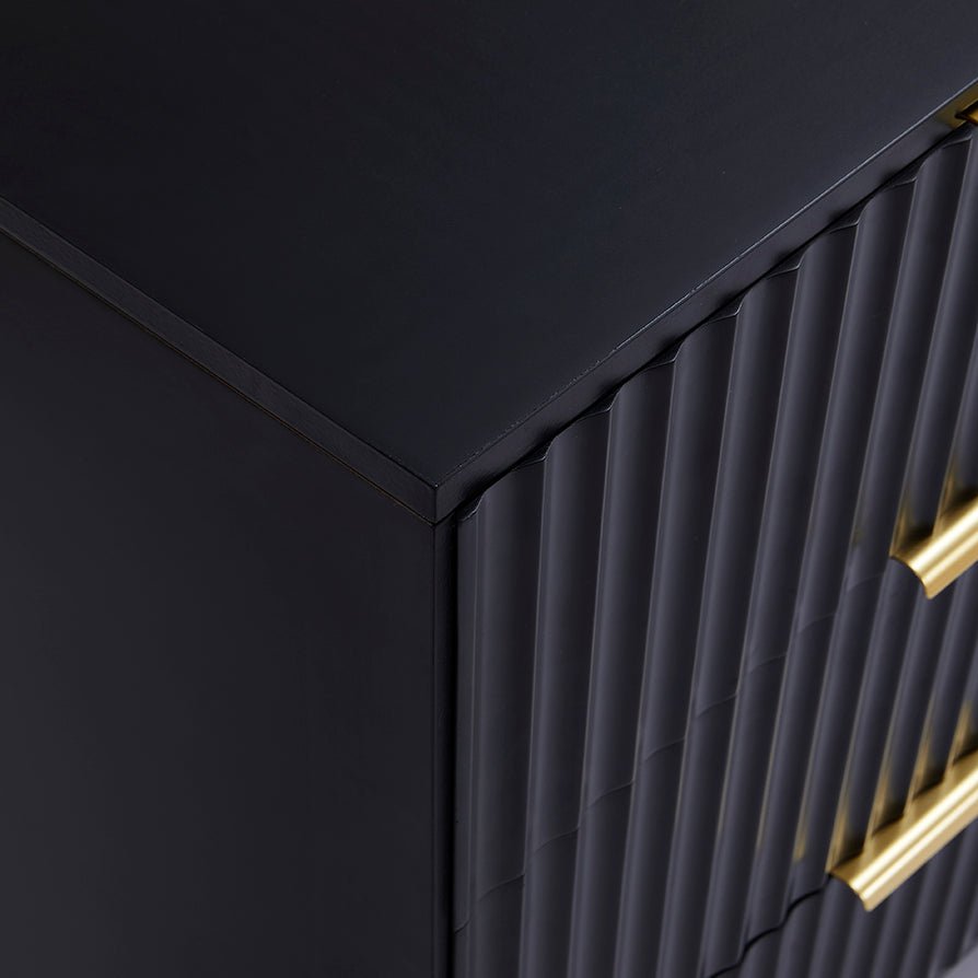 Evie 6 Drawer Chest - Black