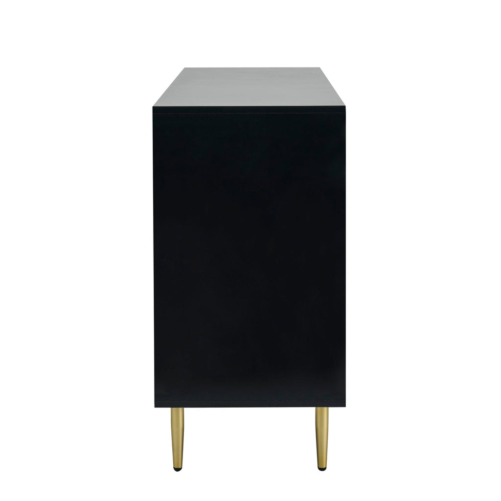 Evie Sideboard with Drawers - Black