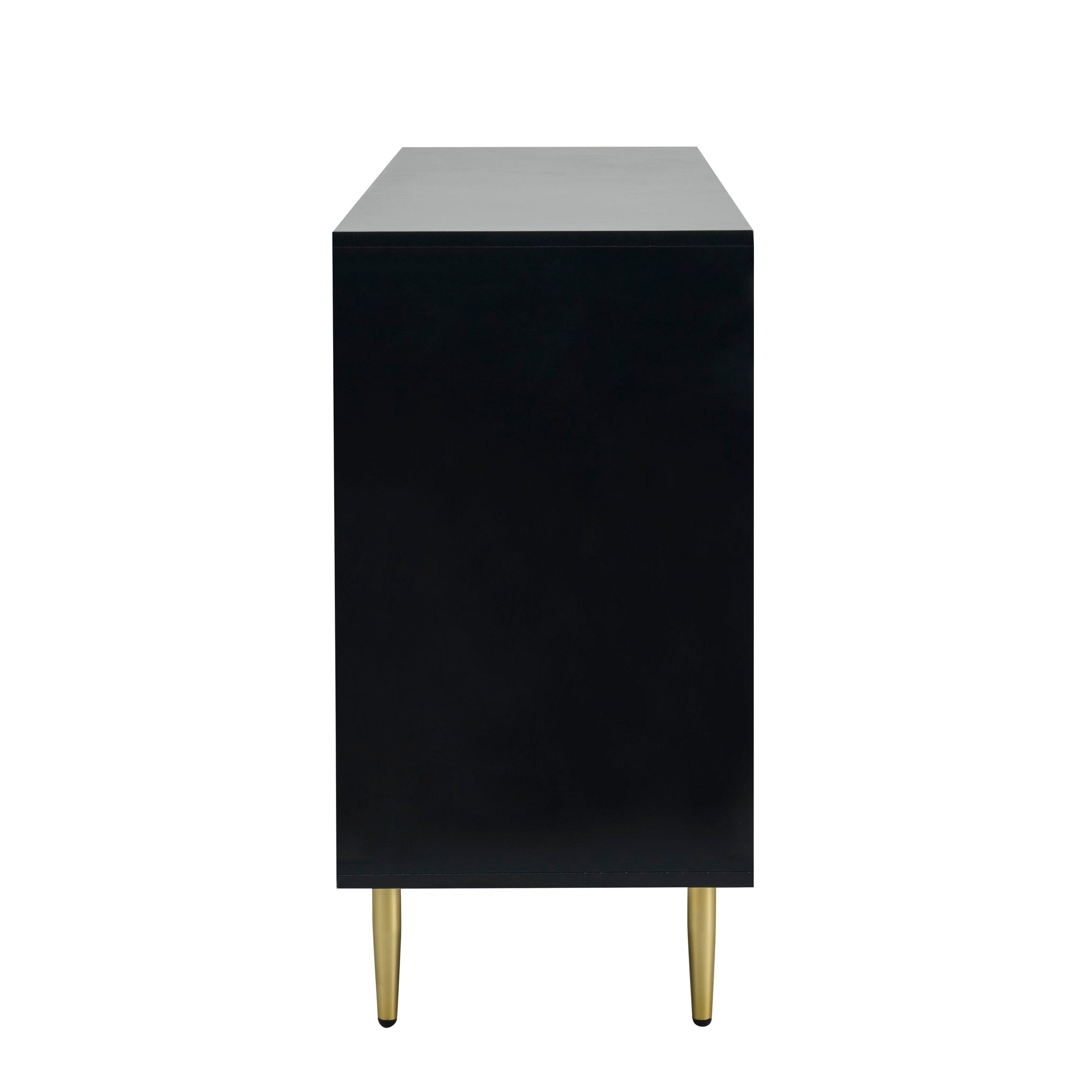 Evie Sideboard with Drawers - Black