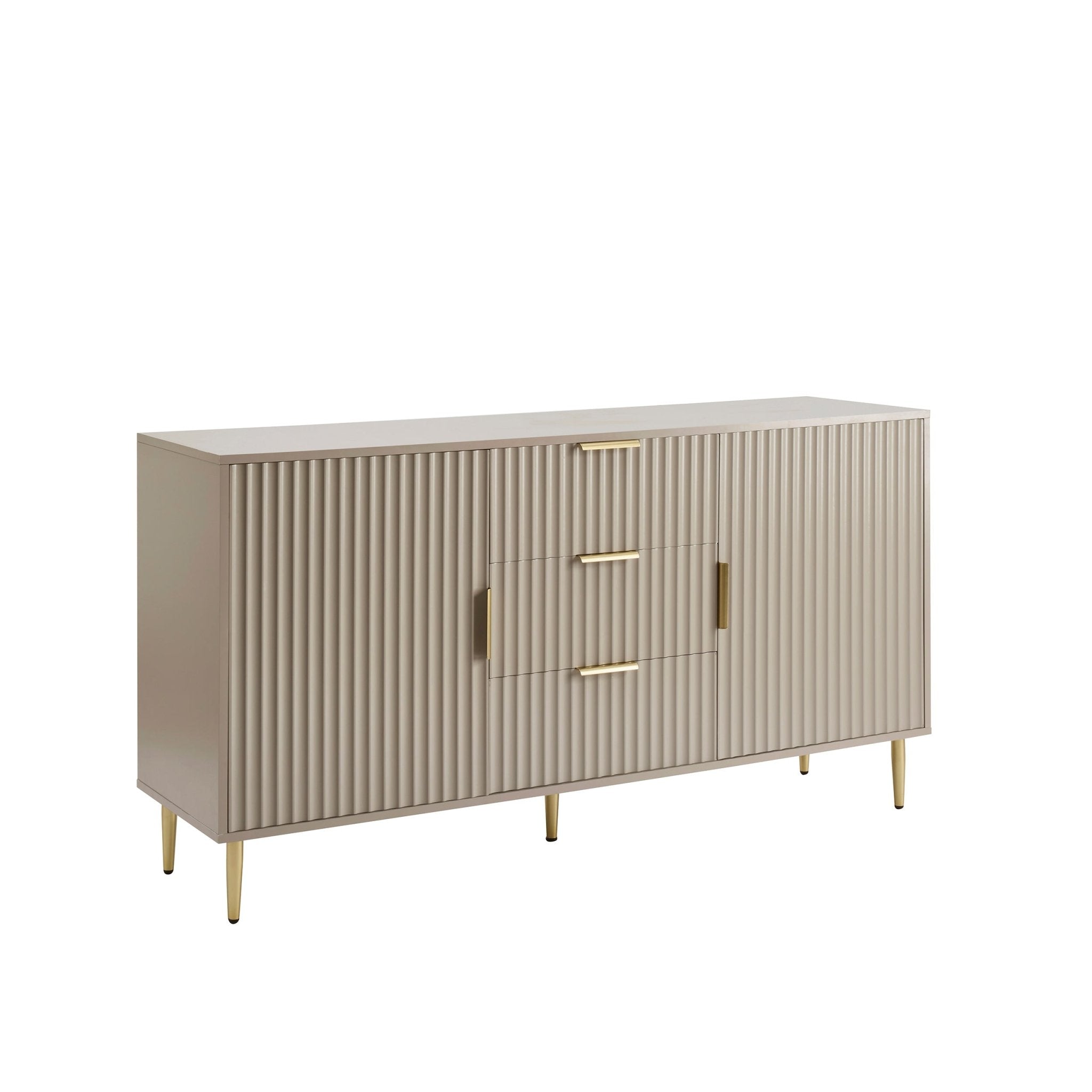 Evie Sideboard with Drawers - Taupe