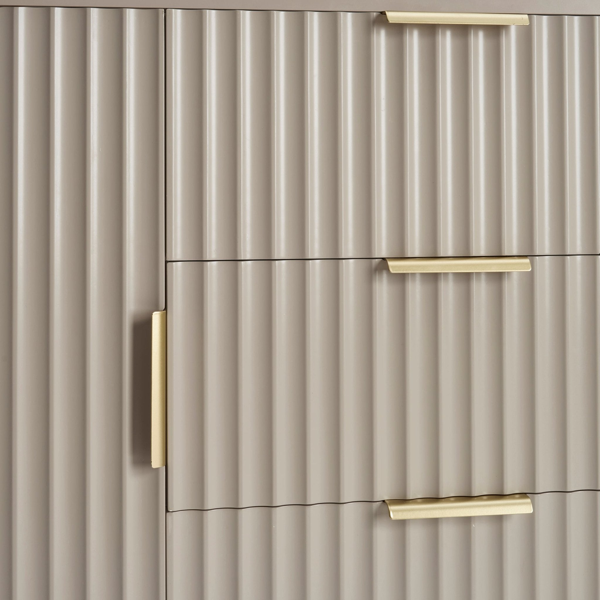 Evie Sideboard with Drawers - Taupe