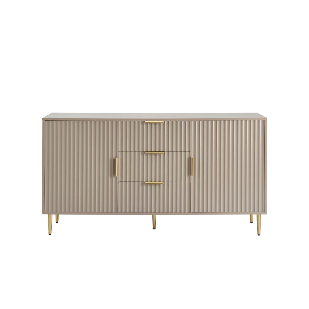 Evie Sideboard with Drawers - Taupe