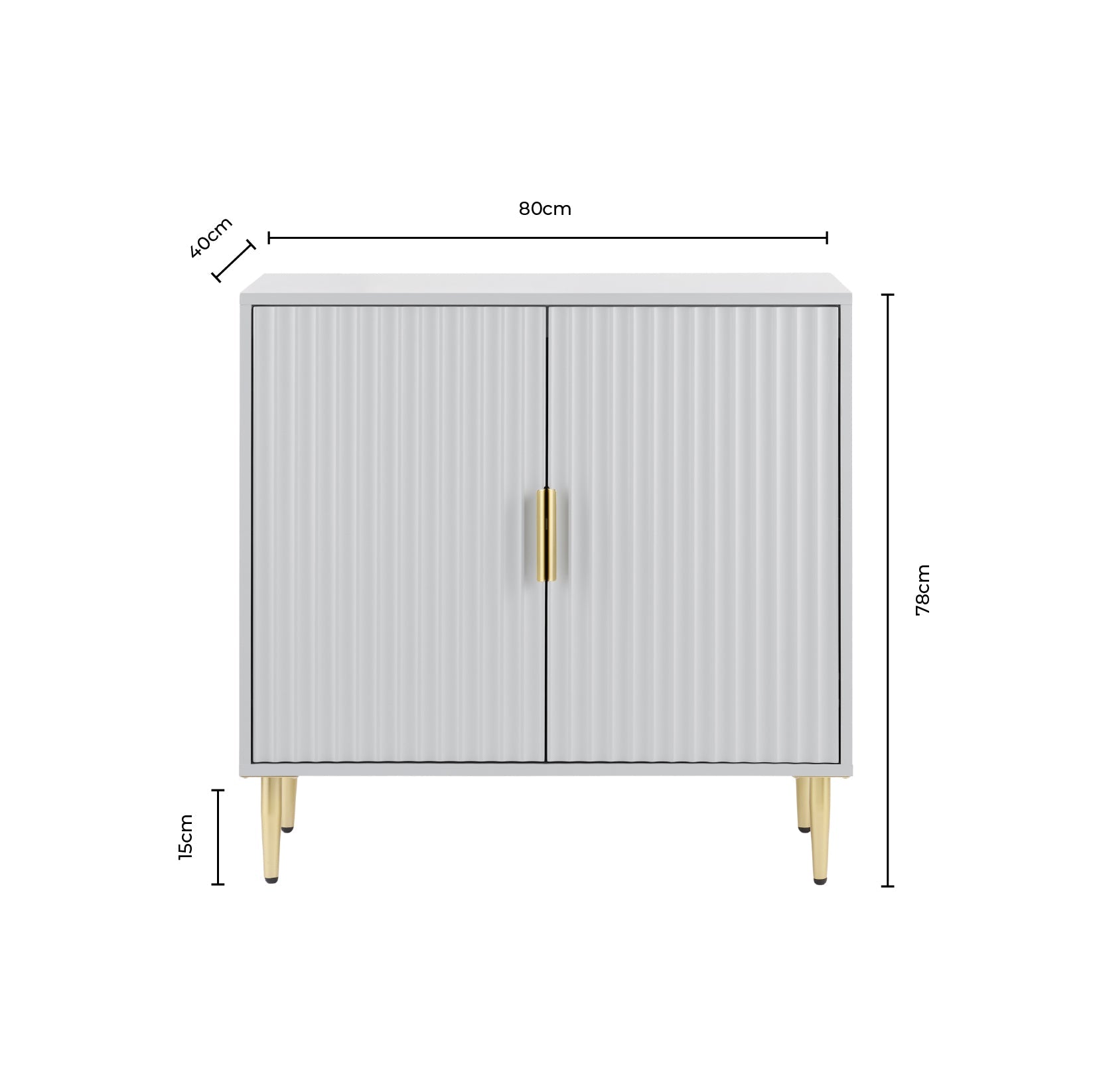 Evie Small Sideboard - Grey