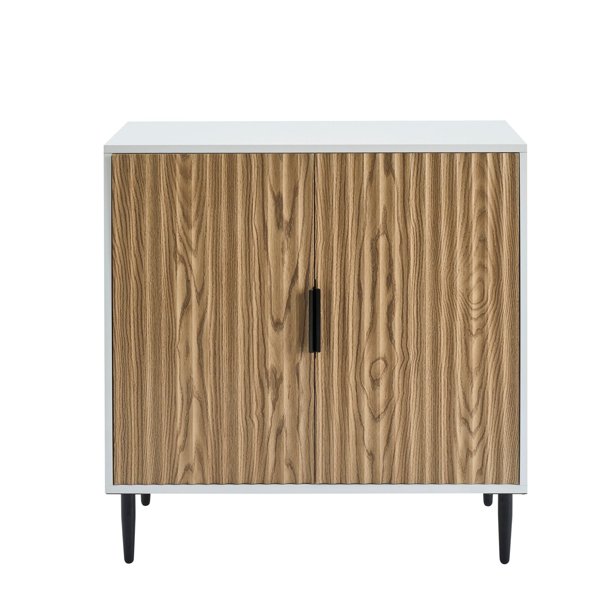 Evie Small Sideboard - White/Wood Effect
