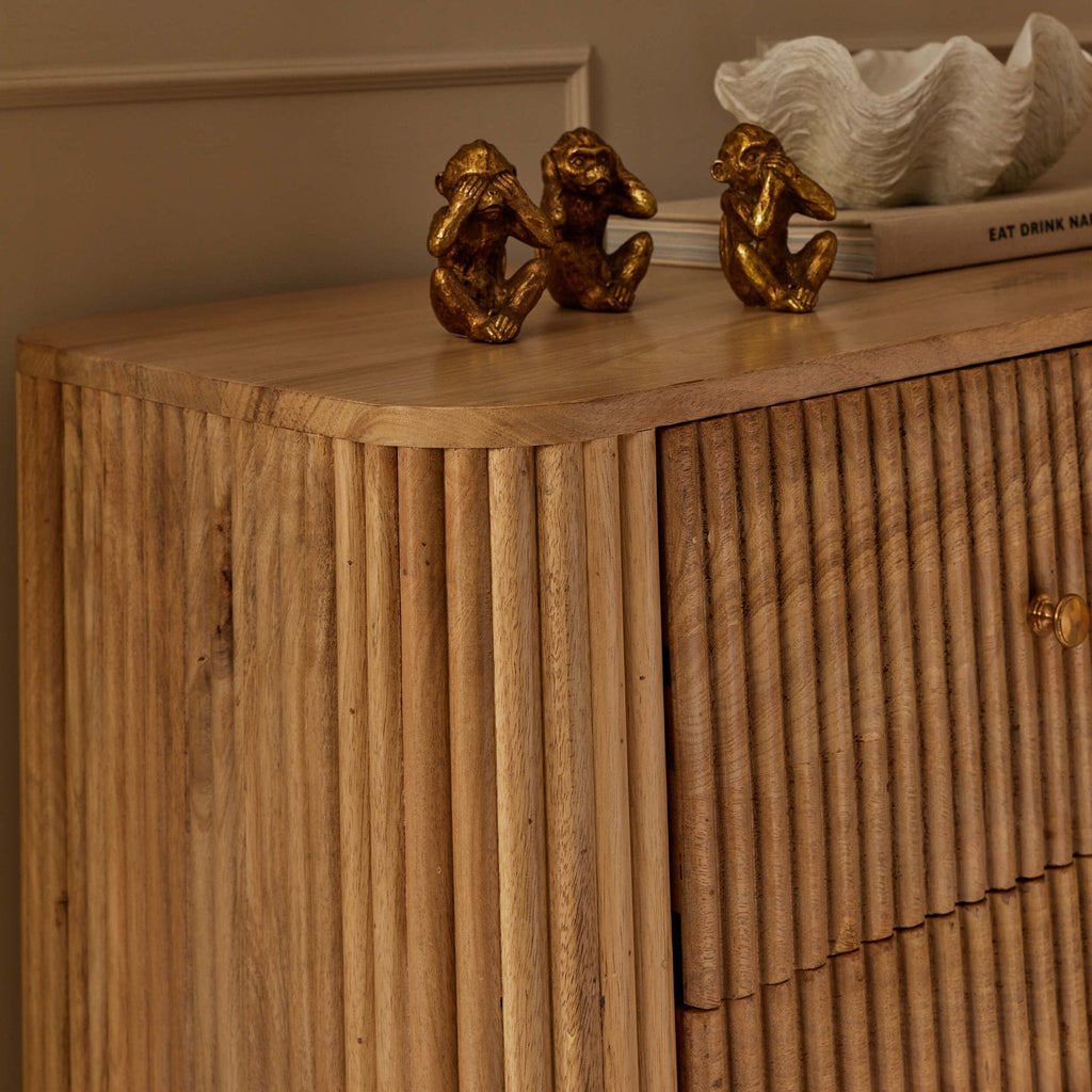 Finley Mango Wood 3 Drawer Chest - Natural