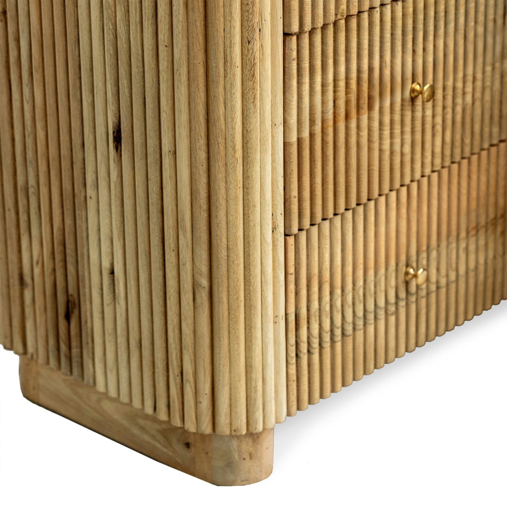 Finley Mango Wood 3 Drawer Chest - Natural