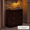 Finley Mango Wood 3 Drawer Chest - Walnut