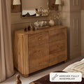 Finley Mango Wood 6 Drawer Chest - Natural