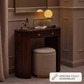 Finley Mango Wood Dressing Table Console - Walnut
